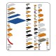 Lego - Pair Clownfish, Male & Female - Amphiprion ocellaris - Poisson-clown